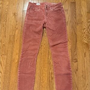 GAP Always Skinny Corduroy Pants, Warm Rose / Pink, 27
